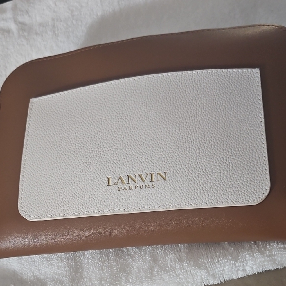 Lanvin Brown and White Travel Pochette - Men/Women - NWOT - Picture 9 of 9